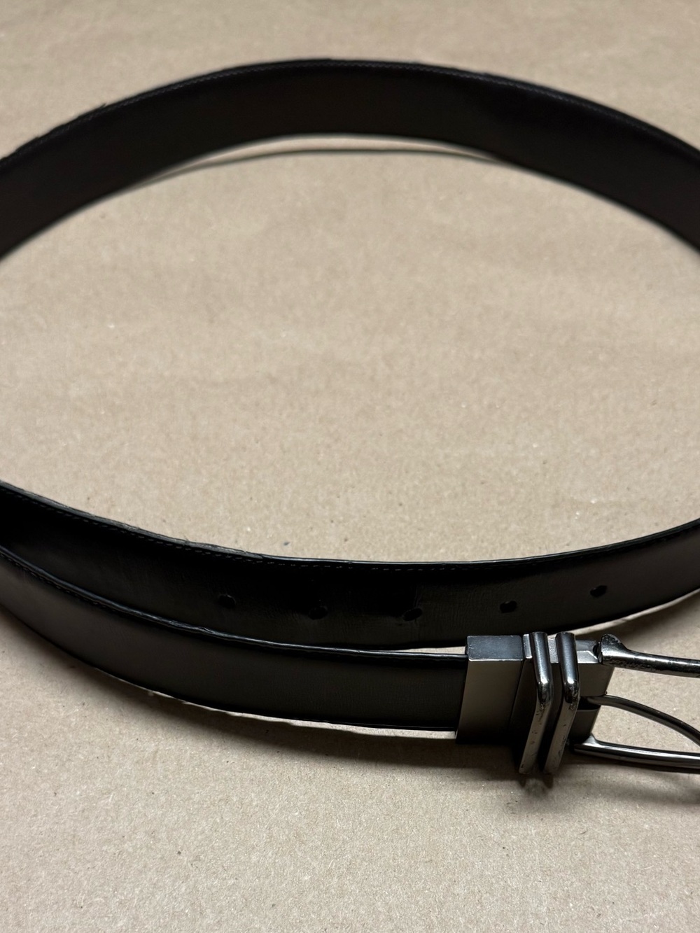 Calvin Klein Black Belt Men’s size 40 Black Fashion Dress Rare!